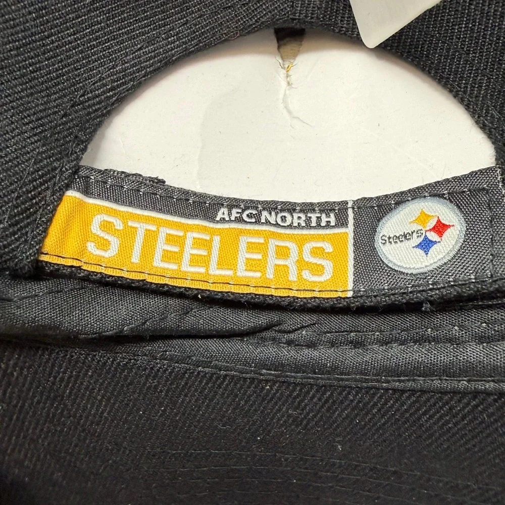 NFL Team Apparel Pittsburgh Steelers Hat Black Adjustable S&T Bank Promo Cap